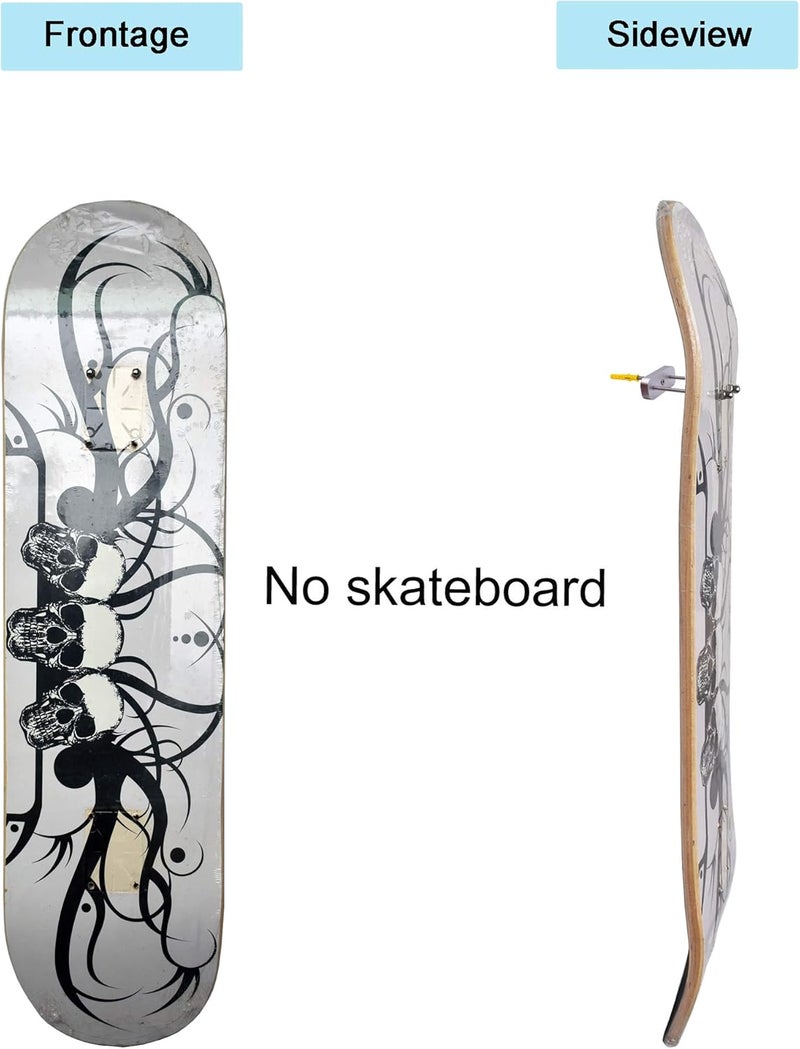 YYST Skateboard Floating Deck Display Skateboard Floating Wall Mount Long Board Wall Hanger- Patent Pending - Type A - Image 4